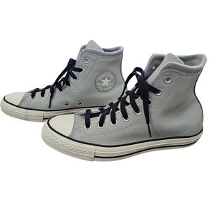 Converse Chuck Taylor All Star Sneaker In Gray Leather 153818C
